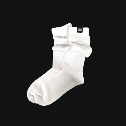 WHITE SLOUCH SOCK