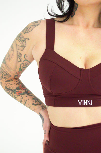 DANNI SPORTS BRA - CHERRY