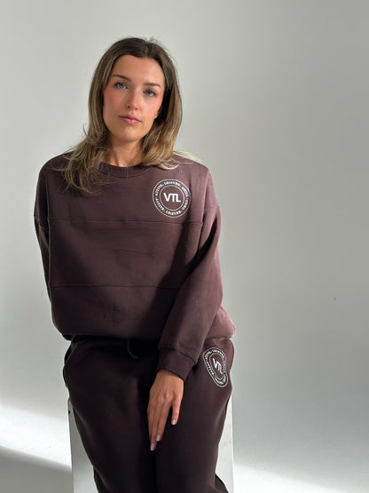 FIN CREWNECK - CHOCOLATE